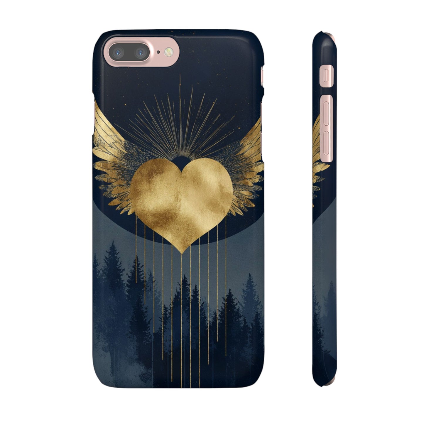 Heart Wing Snap Case, Elegant Phone Cover, Unique Gift, Artistic Accessory, Protective Case for Love and Romance