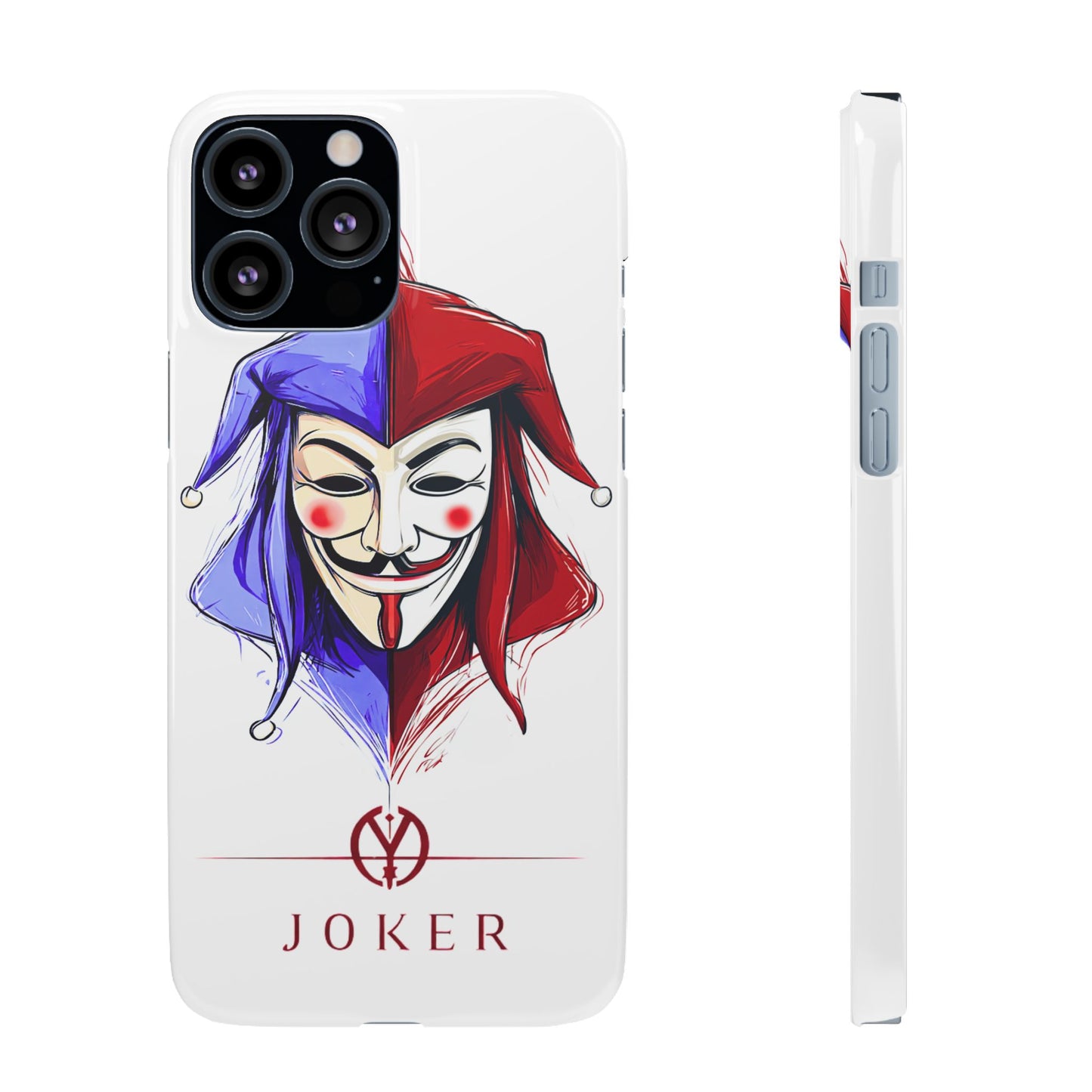Joker & Anonimous Reunited Guy Fawkes Art Snap Case and Protective Phone Cover For iPhone and Samsung