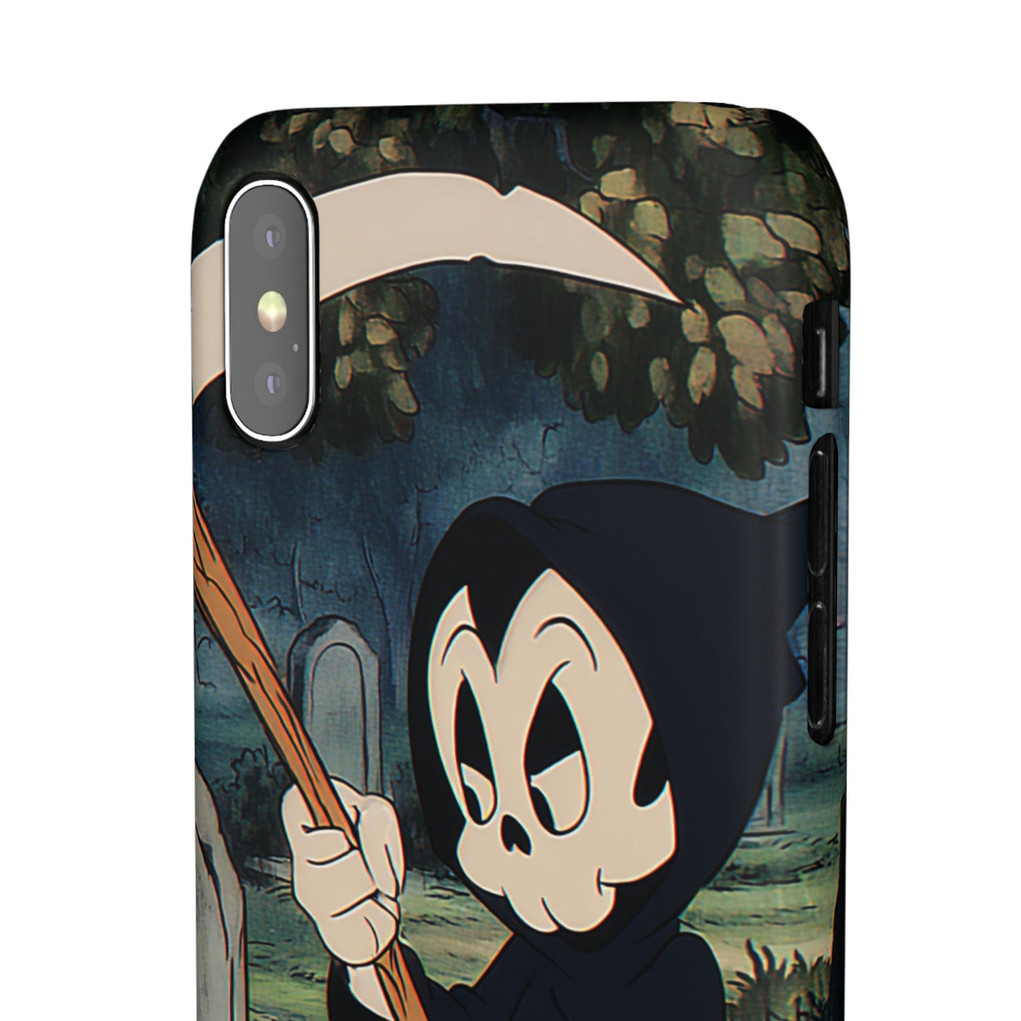 Grim Reaper Snap Case, Halloween Phone Case, Cute Death Phone Cover, Spooky Accessories, Unique Phone Protector