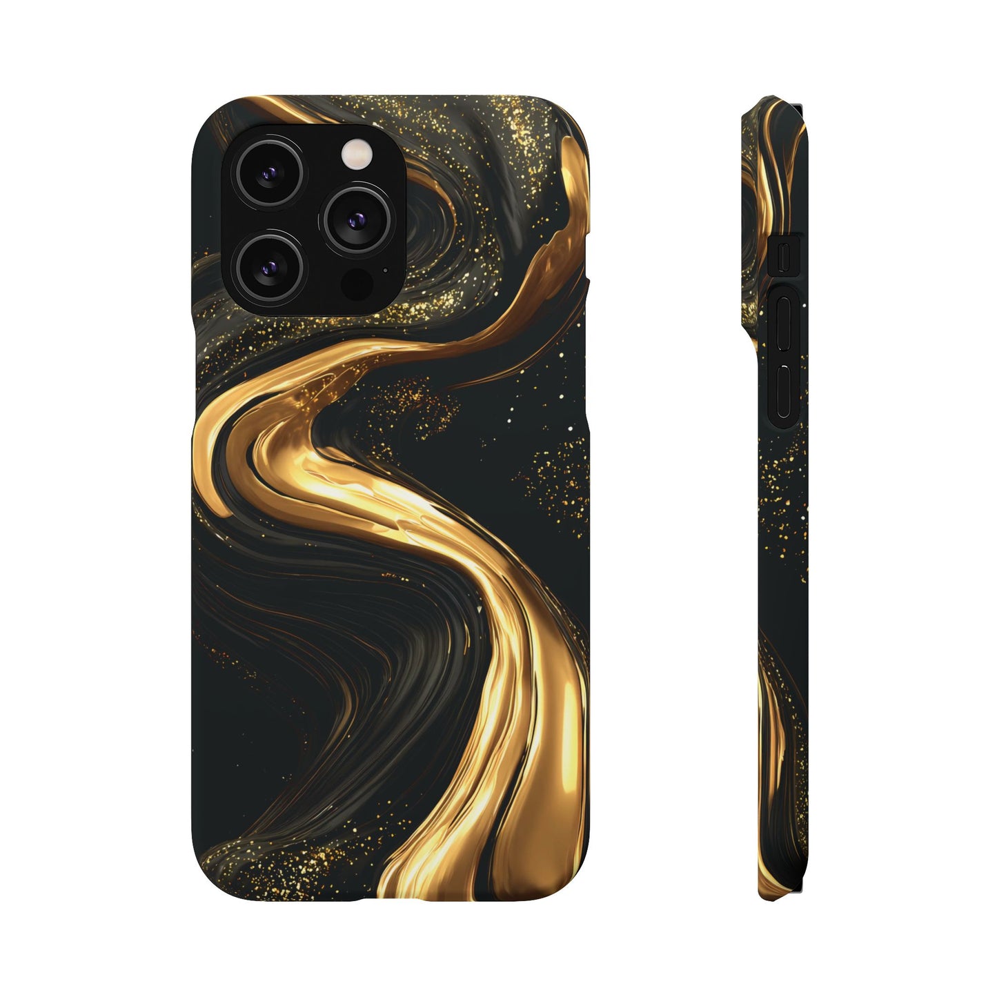 Elegant Gold Swirl Snap Case - Stylish Phone Cover, Modern Accessory, Gift for Her, Luxe Phone Case, Trendy Decor