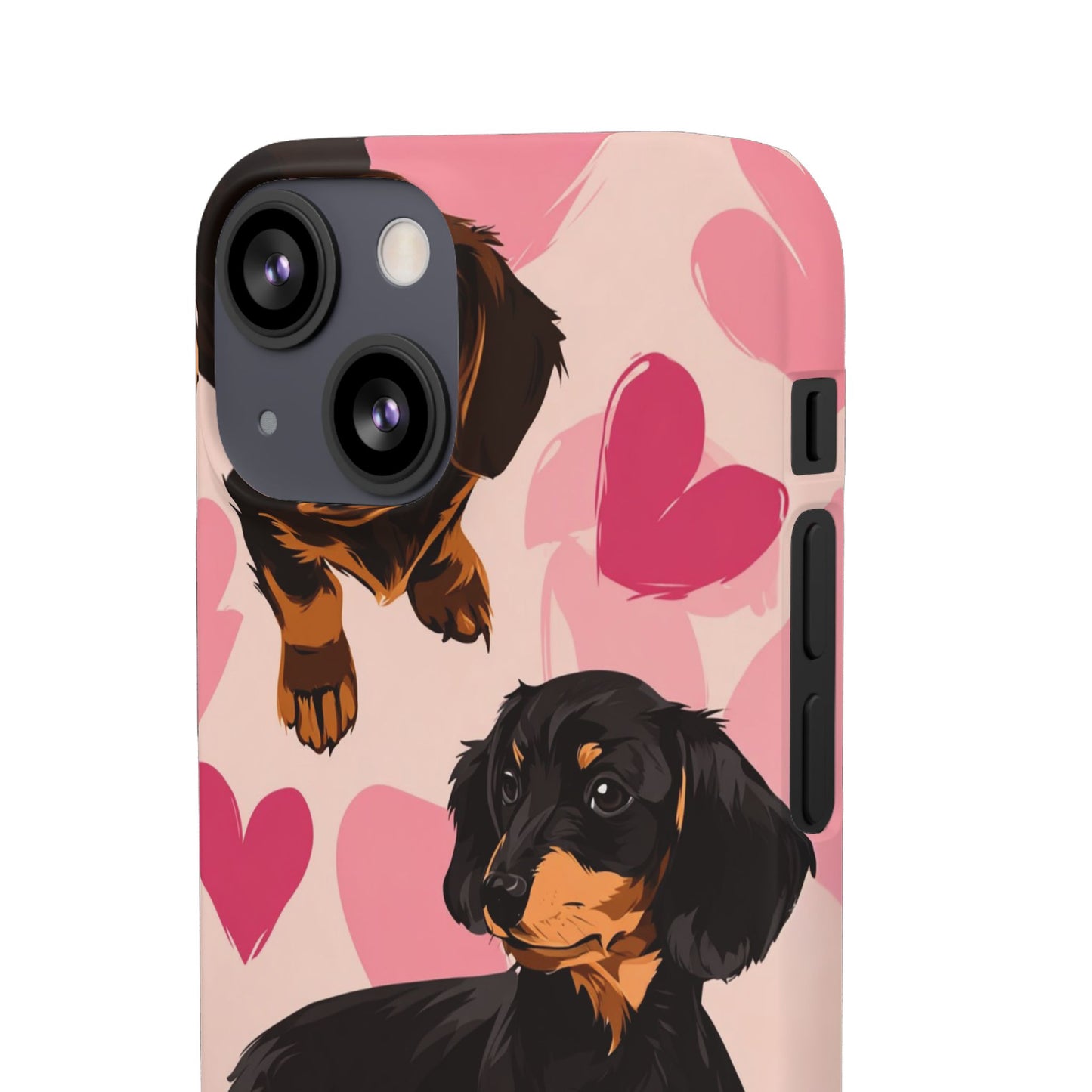 Pink Dachshund Love Phone Case for Iphone and Samsung Customistion and Free Shipping Avvialable