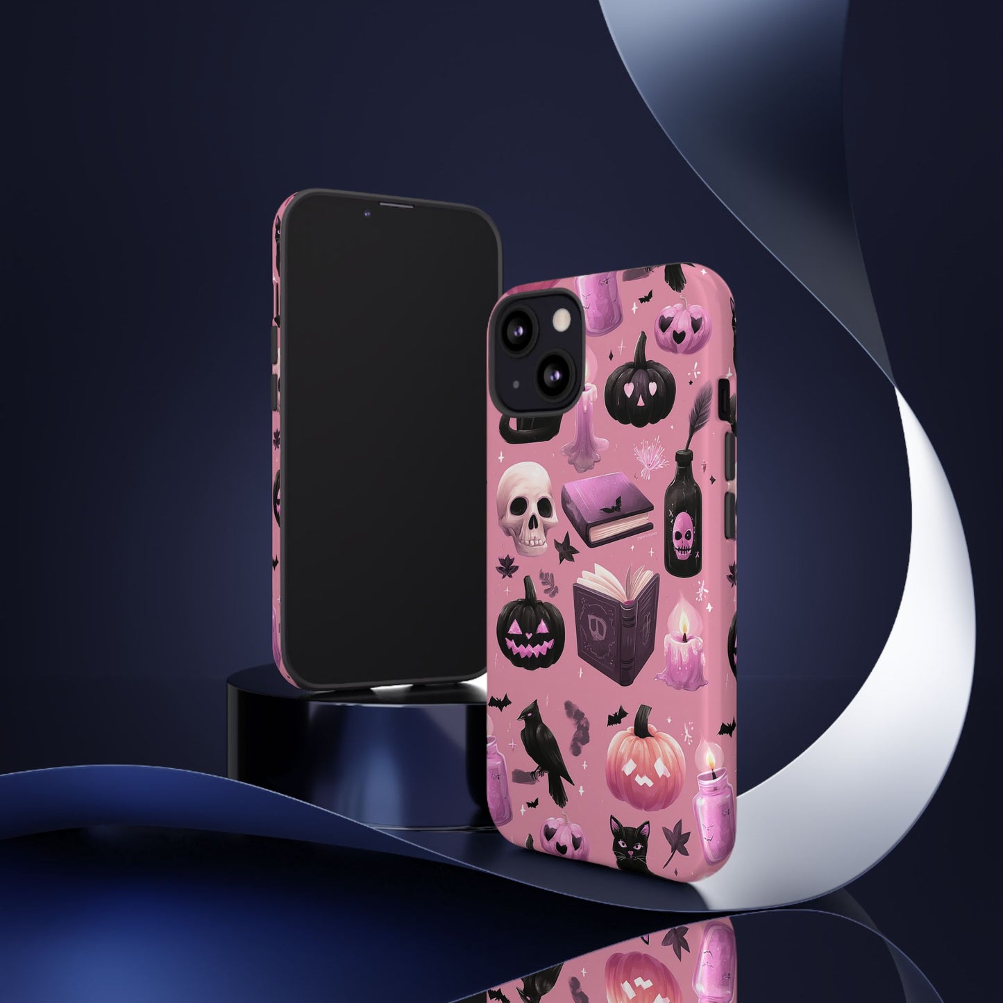 Spooky Phone Case - Halloween Design, Cute Costume Accessory, Fall Decor, Gift for Cat Lovers, Witchy Vibes, Trick or Treat