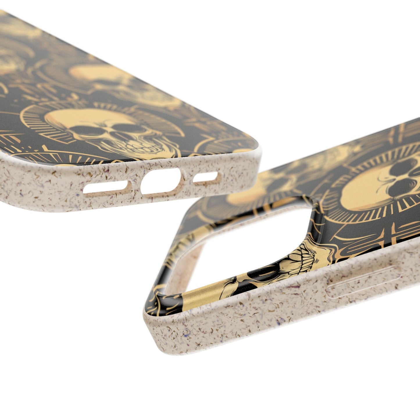 Skull Biodegradable Phone Case, Eco-Friendly iPhone Cover, Sustainable Gift, Cool Skull Design, Skull Art Accessories, Halloween Decor
