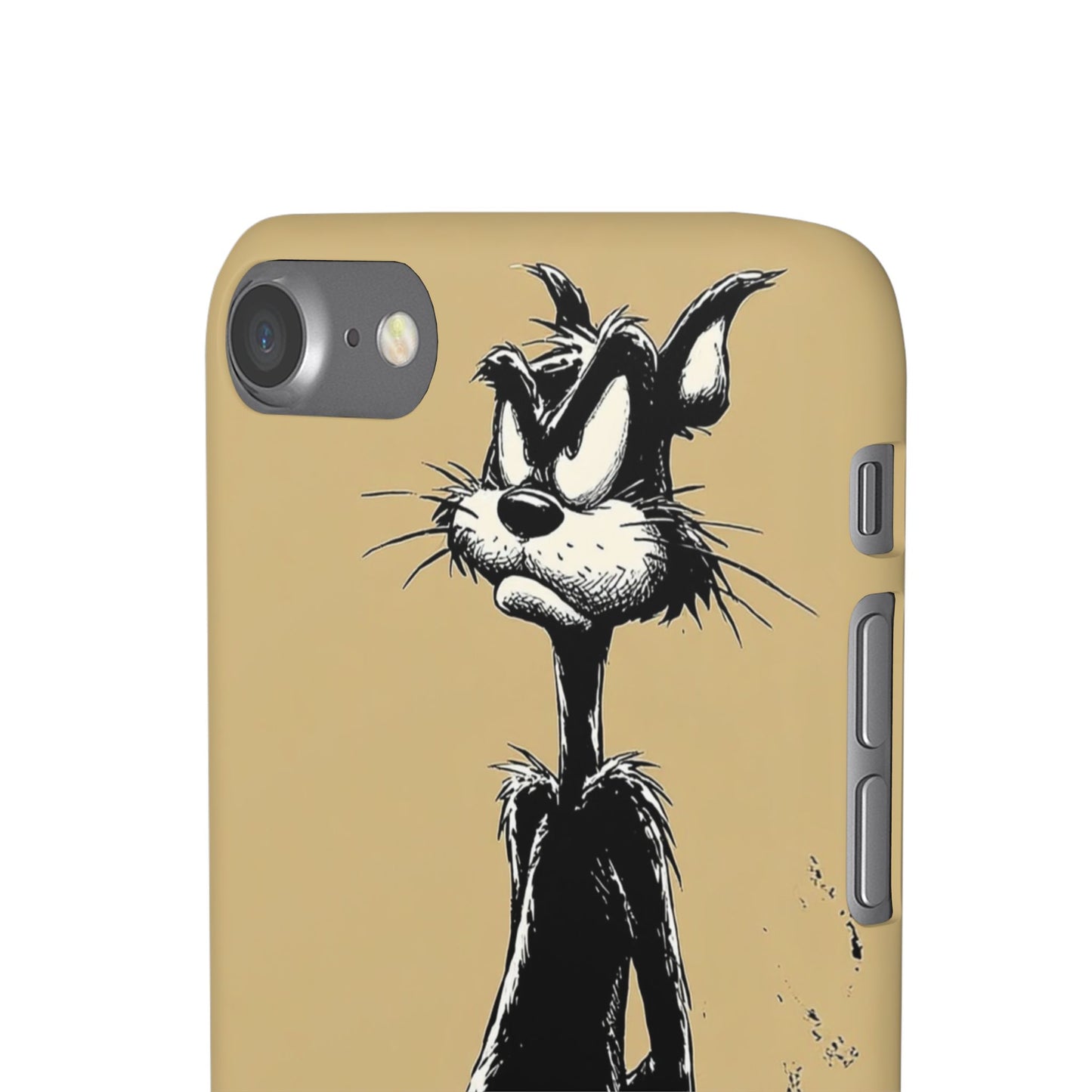 Whimsical Cartoon Snap Case, Fun Phone Cover, Unique Gift for Cat Lovers, Vibrant Art Case, Ideal for Birthdays