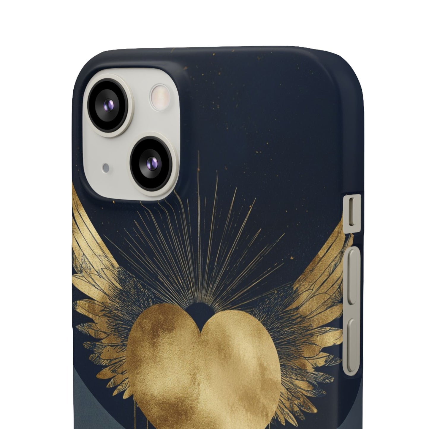 Heart Wing Snap Case, Elegant Phone Cover, Unique Gift, Artistic Accessory, Protective Case for Love and Romance
