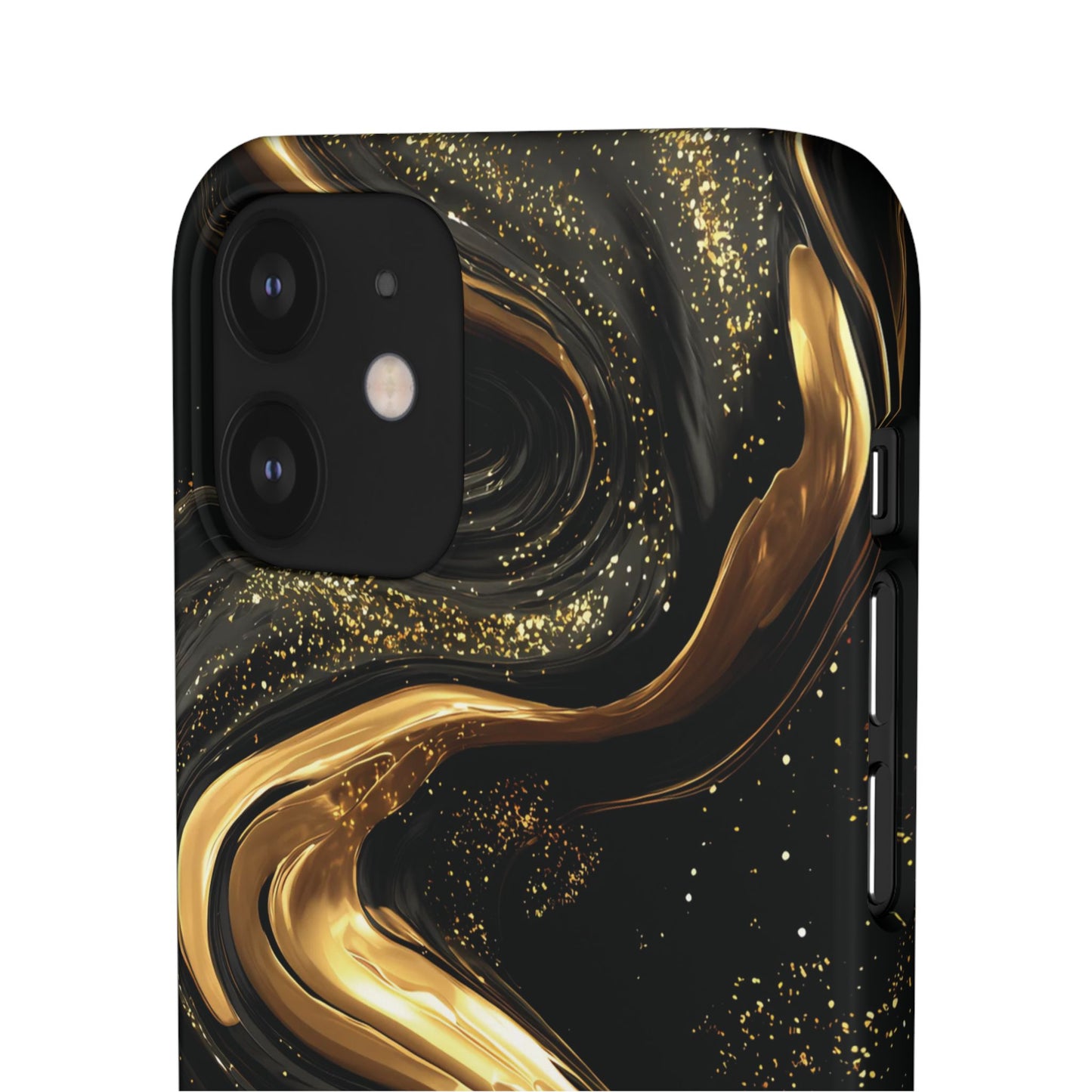 Elegant Gold Swirl Snap Case - Stylish Phone Cover, Modern Accessory, Gift for Her, Luxe Phone Case, Trendy Decor