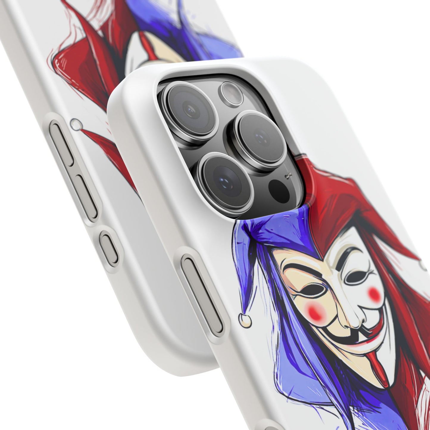 Joker & Anonimous Reunited Guy Fawkes Art Snap Case and Protective Phone Cover For iPhone and Samsung