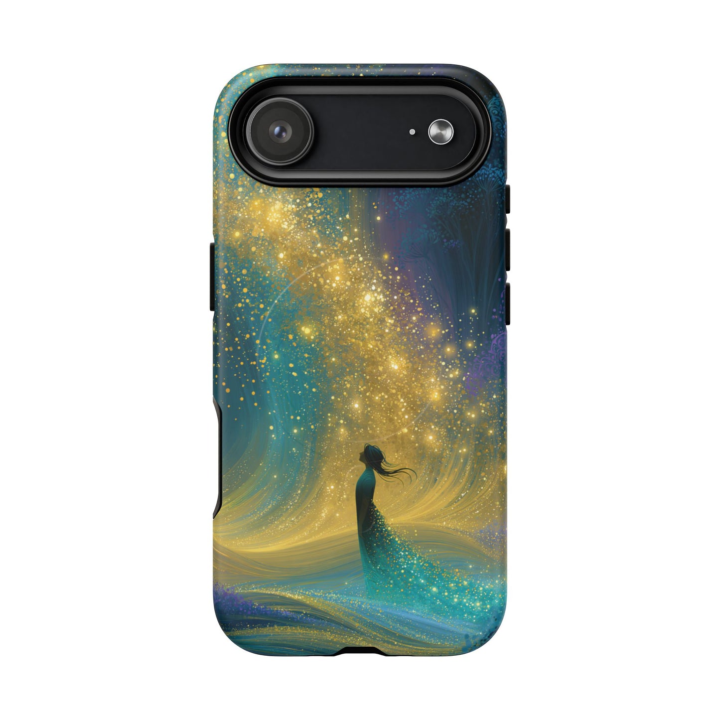 Mystical Nightfall Phone Case — Starry Silhouette Tough Magnetic Case