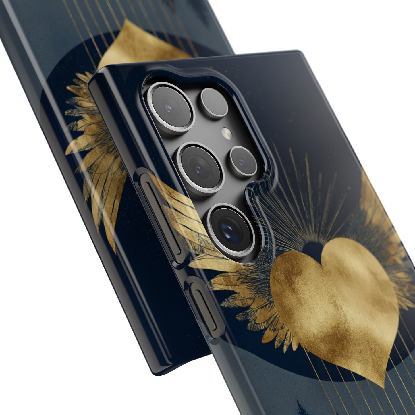 Heart Wing Snap Case, Elegant Phone Cover, Unique Gift, Artistic Accessory, Protective Case for Love and Romance