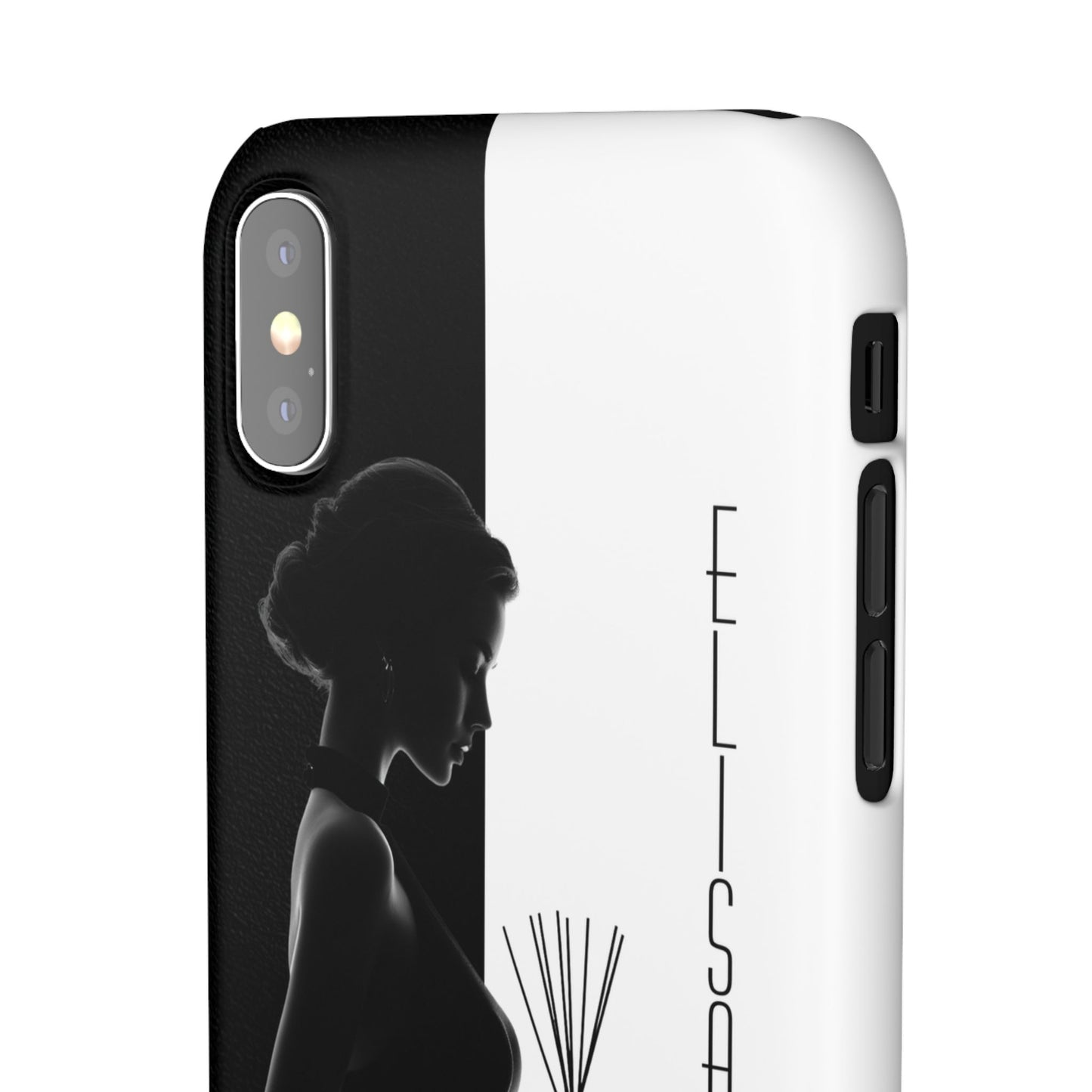 Custom Black and White Snap Case for Women Phone Cover for iPhone and Samsung
