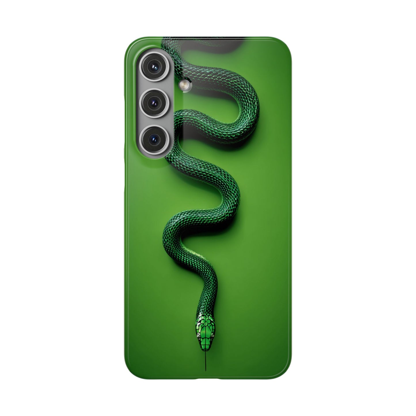 Green Snake Snap Case for iPhone, Stylish Phone Cover, Unique Gift, Trendy Accessory, Birthday, Nature Lover's Phone Case