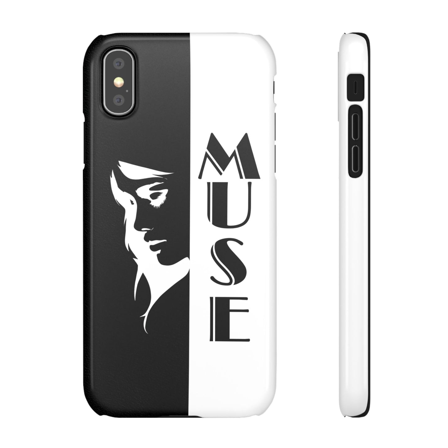 Black And White Bold Muse Snap Case Cover for iPhone and Samsung