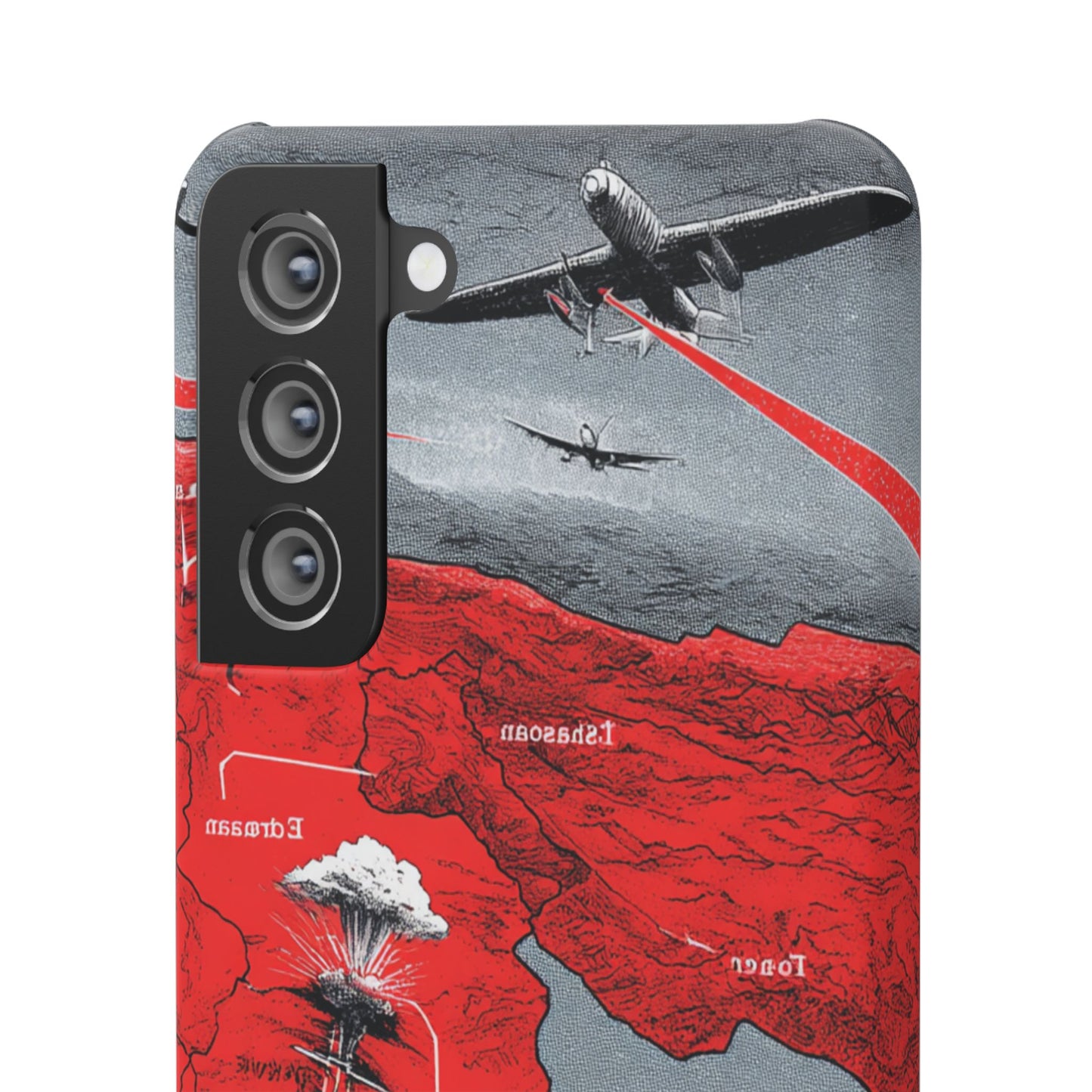 Bold Graphic Snap Case with Dramatic Design, Unique Phone Cover, Artistic Protection for iPhone, Trendy Gadget Gift, Edgy Tech Accessory