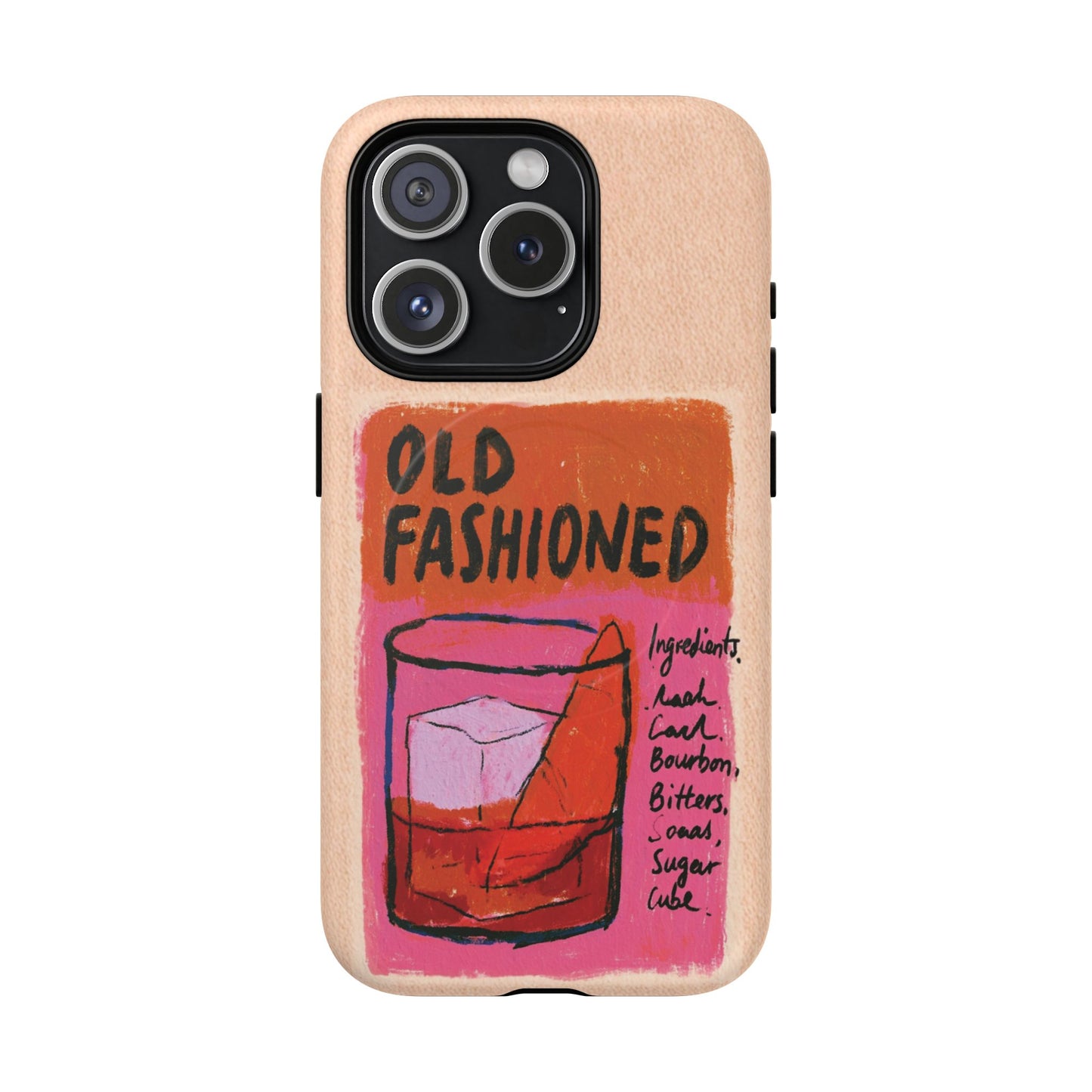 Old Fashioned Phone Case — Retro Cocktail iPhone Magnetic Case