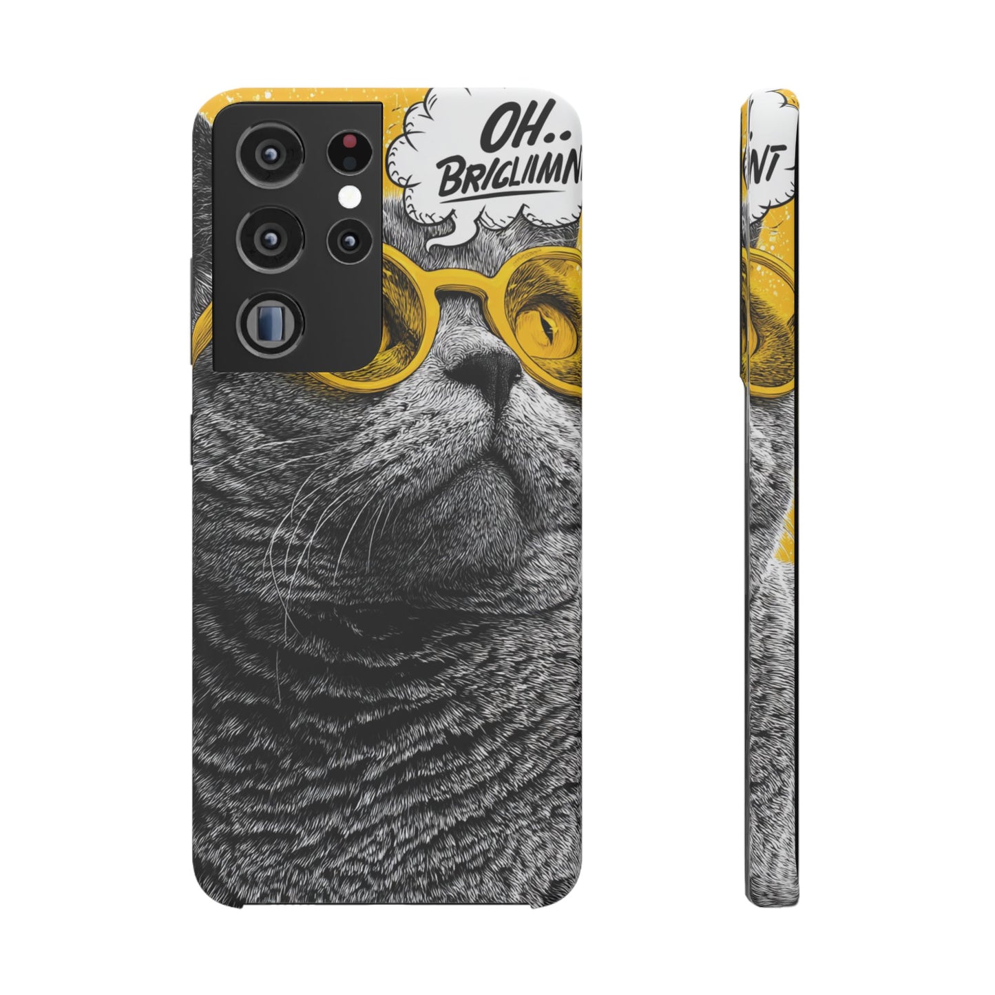 Playful Cat Snap Case - Quirky Phone Cover for Cat Lovers, Gift for Pet Enthusiasts, Funny Accessory for Any Occasion