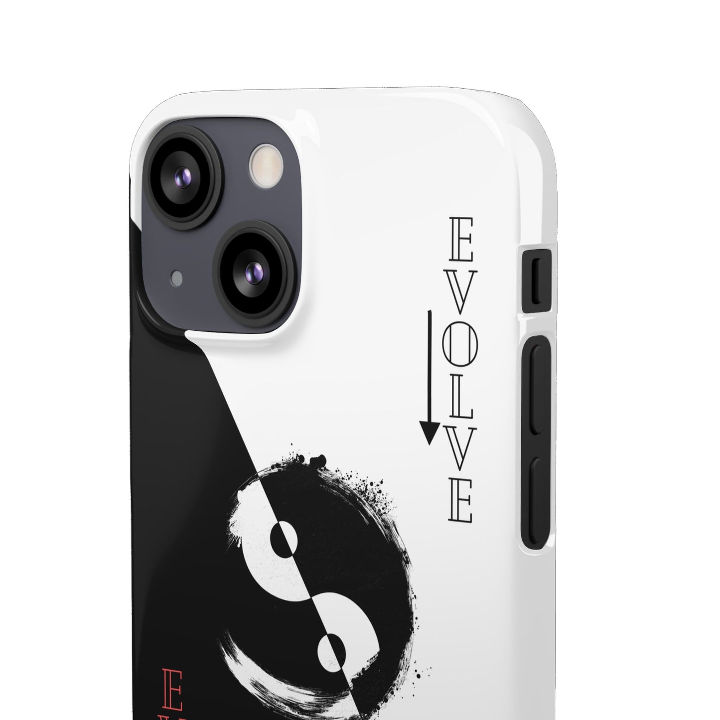 Yin Yang Evolve Black and White Snap Case Cover for iPhone and Samsung