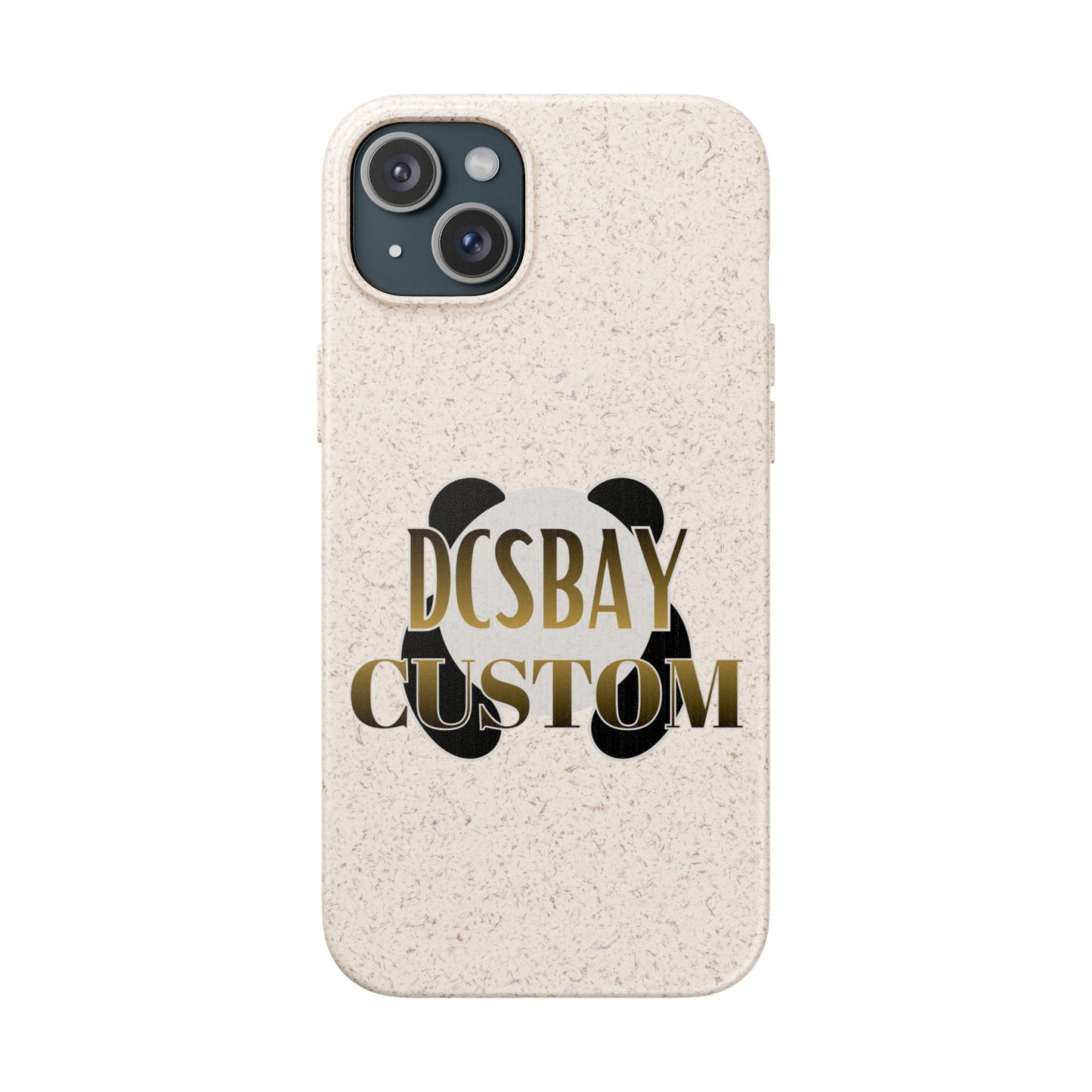 Biodegradable Panda Phone Case — Eco-Friendly Customizable iPhone Cover